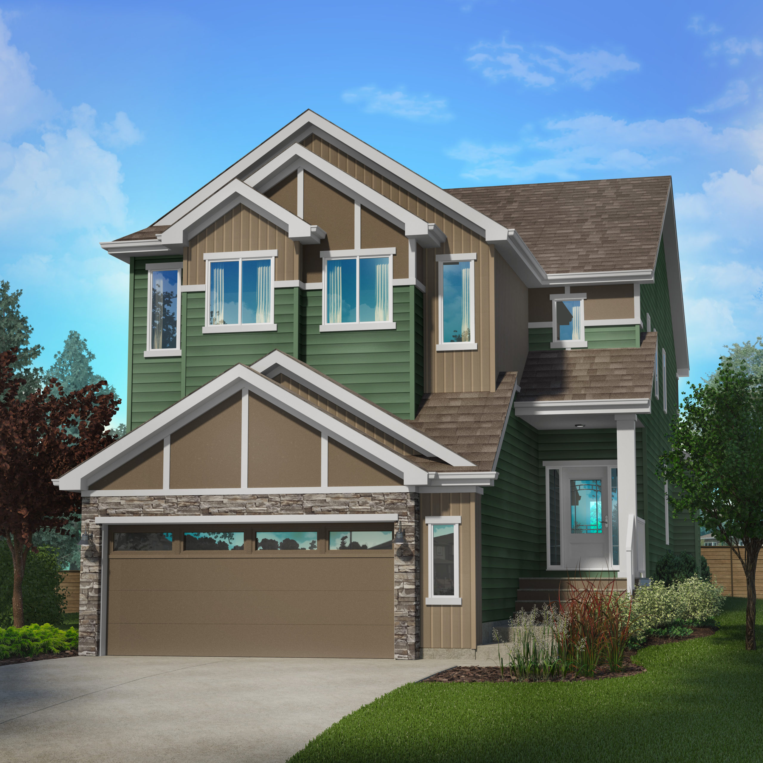 The Georgia - Pacesetter Homes | Jensen Lakes, St. Albert's Lake Community